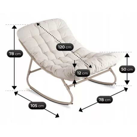 Fotel Bujany AURORA Bézs/Kasmir