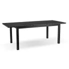 Kerti asztal ARGOS 160-210 cm Sötétszürke tölgy/Fekete