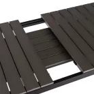 Kerti asztal ARGOS 160-210 cm Sötétszürke tölgy/Fekete