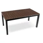 ARGOS Kerti asztal 160-210 cm Diófa/Fekete