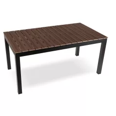 ARGOS Kerti asztal 160-210 cm Diófa/Fekete