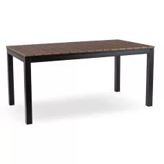 ARGOS Kerti asztal 160-260 cm Diófa/Fekete