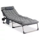 Kerti nyugágy kempingágy SATURN szürke