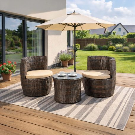 Kerti bútorkészlet FRIO Barna/Bézs