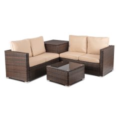 Kerti bútorkészlet NEGRO Barna/Bézs