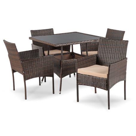 Kerti bútorkészlet MORADO Barna/Bézs