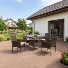 Kerti bútorkészlet MORADO Barna/Bézs