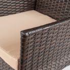 Kerti bútorkészlet MORADO Barna/Bézs