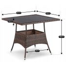 Kerti bútorkészlet MORADO Barna/Bézs