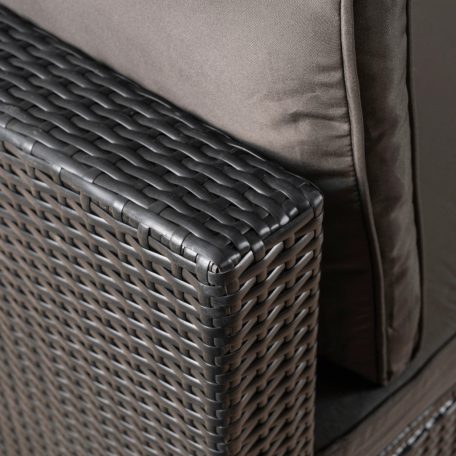 Kerti bútorkészlet CALIENTE Fekete/Barna