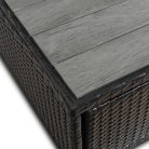 Kerti bútorkészlet CALIENTE Fekete/Barna