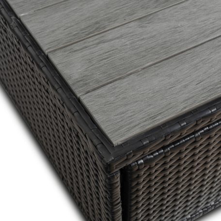 Kerti bútorkészlet CALIENTE Fekete/Barna