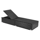 Kerti napágy LARGO Fekete/Barna Technorattan