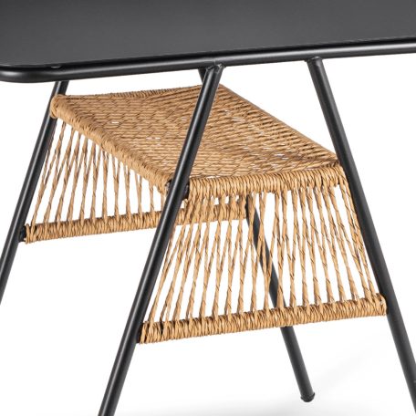 Kerti bútorkészlet TRISTE Barna/Fekete