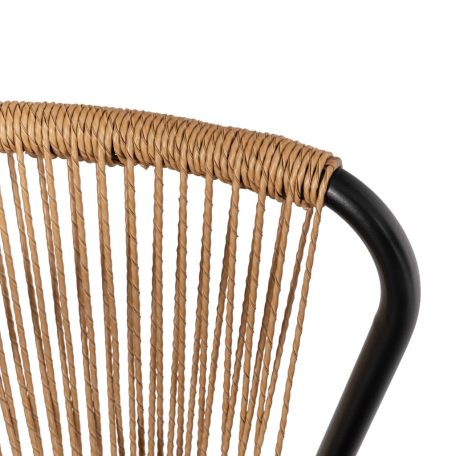 Kerti bútorkészlet TRISTE Barna/Fekete