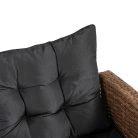 Kerti bútorkészlet LIMPIO Jasnobrązowy/Fekete