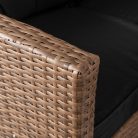 Kerti bútorkészlet LIMPIO Jasnobrązowy/Fekete