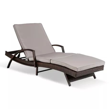 Feliz, kerti szék, barna, technorattan