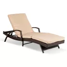 Feliz, kerti szék, barna, technorattan