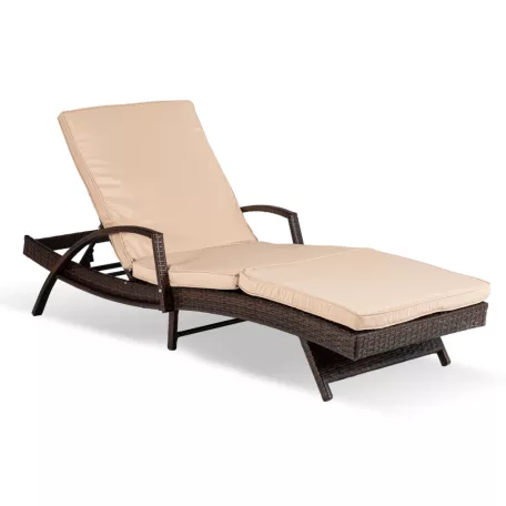 Feliz, kerti szék, barna, technorattan