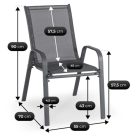 Kerti bútorkészlet LIBERTY Fekete