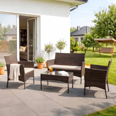 Kerti bútorkészlet MISSISIPI Barna/Bézs