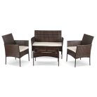 Kerti bútorkészlet MISSISIPI Barna/Bézs