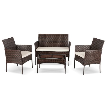 Kerti bútorkészlet MISSISIPI Barna/Bézs