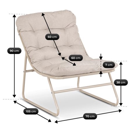 Kerti bútorkészlet MEGARA Bézs