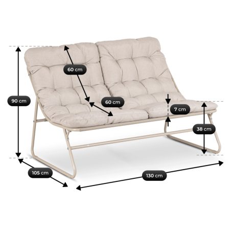 Kerti bútorkészlet MEGARA Bézs