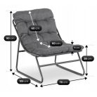 Kerti bútorkészlet MEGARA Szürke