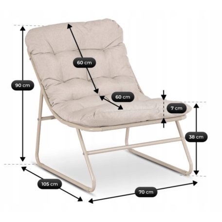 Kerti bútorkészlet NIKEA Bézs