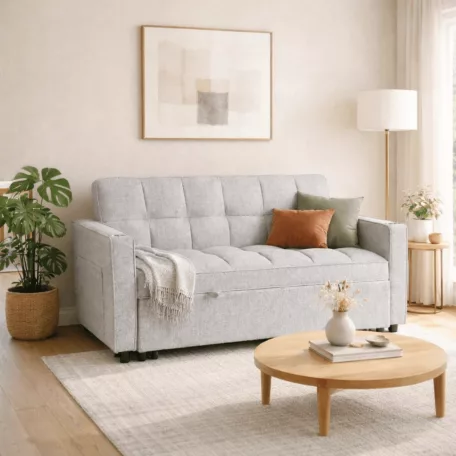 Aster2, kinyitható fotel, szürke, szövet