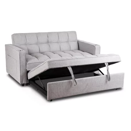 Aster2, kinyitható fotel, szürke, szövet