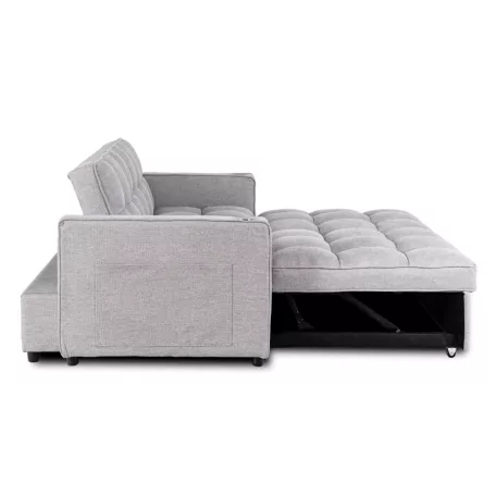 Aster2, kinyitható fotel, szürke, szövet