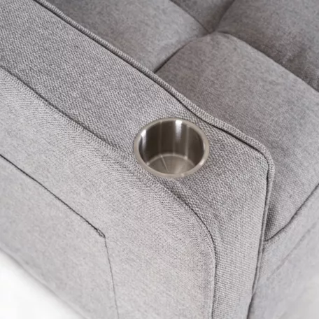 Aster2, kinyitható fotel, szürke, szövet