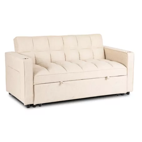 Aster2, kinyitható fotel, bézs, szövet