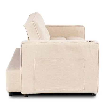 Aster2, kinyitható fotel, bézs, szövet