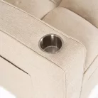 Aster2, kinyitható fotel, bézs, szövet