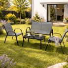 Kerti bútorkészlet MINNESOTA Szürke