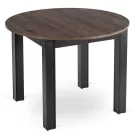 HARRY Kihúzható asztal 102-142 cm Tölgyfa Diófa/Fekete