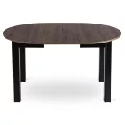 HARRY Kihúzható asztal 102-142 cm Tölgyfa Diófa/Fekete