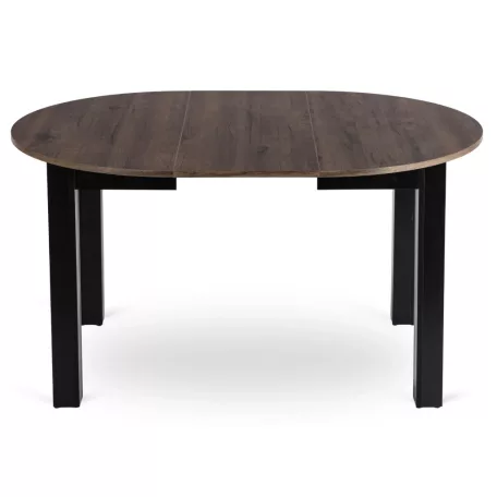 HARRY Kihúzható asztal 102-142 cm Tölgyfa Diófa/Fekete