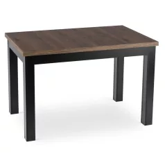SKUBI Kihúzható asztal 120-160 cm Dió/Fekete