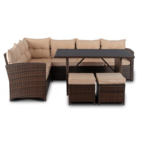 Kerti bútorkészlet DALLAS Barna/Bézs