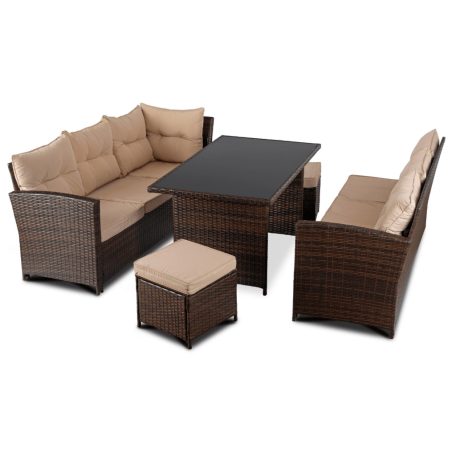 Kerti bútorkészlet DALLAS Barna/Bézs