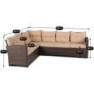 Kerti bútorkészlet DALLAS Barna/Bézs