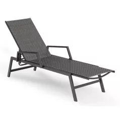 Roule, kerti szék, fekete, technorattan