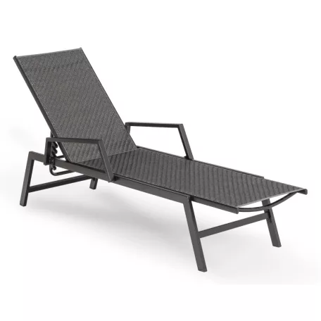 Roule, kerti szék, fekete, technorattan