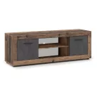 BLAGO TV szekrény 140 cm Sötét tölgy/grafitszürke